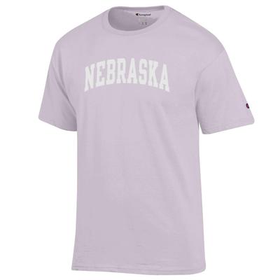 Nebraska Champion White Arch Tee URBAN_LILAC