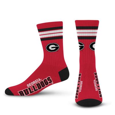 Georgia YOUTH 4 Stripe Deuce Socks