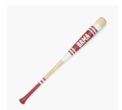 Alabama Mitchell Bama Wordmark Baseball Bat