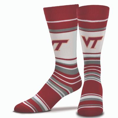 Virginia Tech Stripe Dress Socks