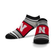  Nebraska Youth No Show Socks