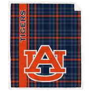  Auburn Pegasus Logo Stripe Flannel Fleece Blanket