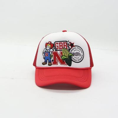 Nebraska Gameday Social Layered Patch Trucker Cap