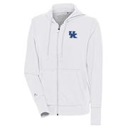  Kentucky Antigua Women's Moving Brushed Full Zip Hoodie