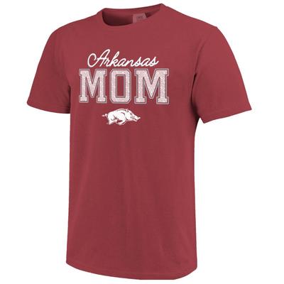 Arkansas Dotted Mom Comfort Colors Tee