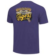  Lsu Stadium Laces Comfort Colors Pocket Tee