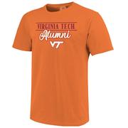  Virginia Tech Alumni Simple Script Comfort Colors Tee