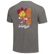  Virginia Tech Old School Softball Comfort Colors Tee