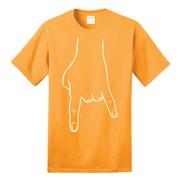  Bacon Orange And White Horn Hands Down Tee