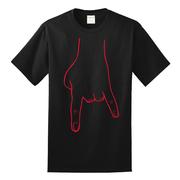  Bacon Black And Red Horn Hands Down Tee