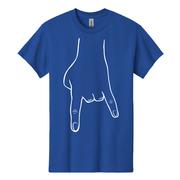  Bacon Blue And White Horn Hands Down Tee