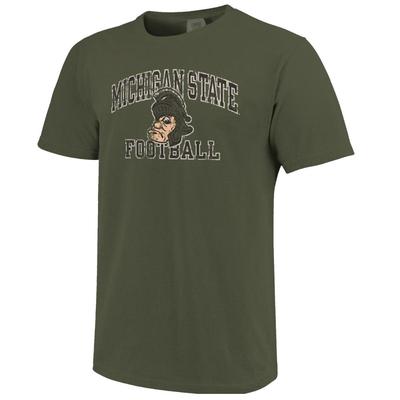 Michigan State Image One Arch Vintage Mascot Comfort Colors Tee