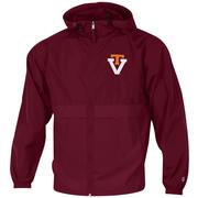  Virginia Tech Vault T Over V Champion Full Zip Lightweight Jacket