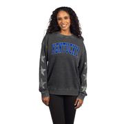  Kentucky Tall Arc Metallic Star Sleeve Campus Crew