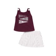  Mississippi State Colosseum Infant Harrington Tank And Skort Set