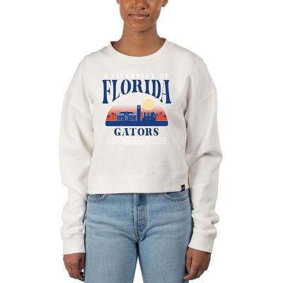 Florida Uscape Star Pigment Dye Crop Crew Sweatshirt