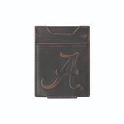  Alabama Zep- Pro Burnished Antique Money Clip Wallet