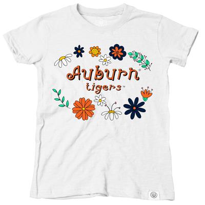 Auburn Wes and Willy Infant Flower Design Blend Tee