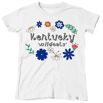 Kentucky Wes and Willy Toddler Flower Design Blend Tee