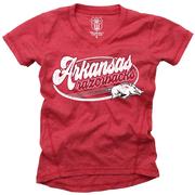  Arkansas Wes And Willy Youth Blend Slub Tee