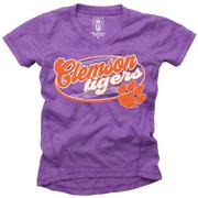  Clemson Wes And Willy Kids Blend Slub Tee