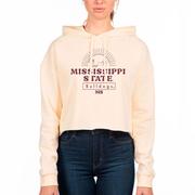  Mississippi State Uscape Old School Cropped Hoodie