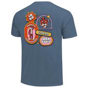  Auburn Groovy Stickers Comfort Colors Tee