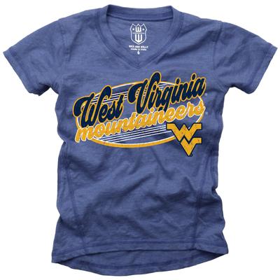 West Virginia Wes and Willy YOUTH Blend Slub Tee