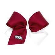  Arkansas Wee Ones King Two- Tone Embroidered Logo Bow