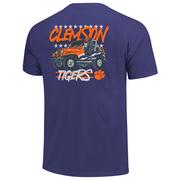  Clemson Image One Labrador Flag Vehicle Comfort Colors Tee