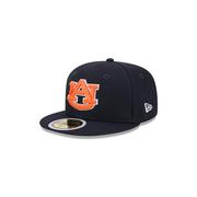  Auburn New Era Kids 5950 Au Logo Flat Bill Fitted Hat