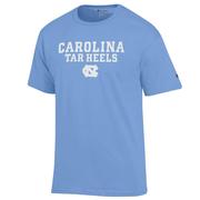  Unc Champion Straight Stack Tee