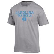  Unc Champion Straight Stack Tee