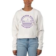  Lsu Uscape Starry Scape Pigment Dye Crop Crew Sweatshirt