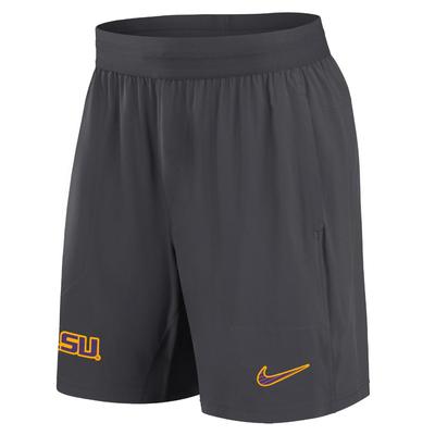 LSU Nike Dri-Fit Woven Sideline Shorts ANTHRACITE