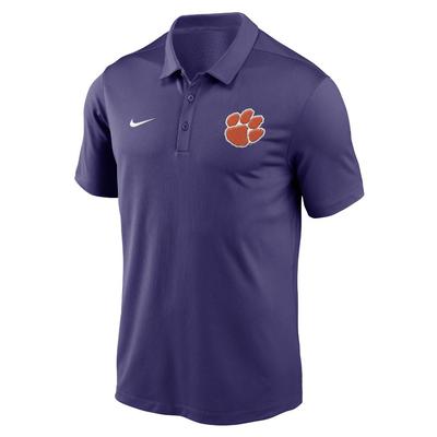 Clemson Nike Lockup Franchise Polo NEW_ORCHID