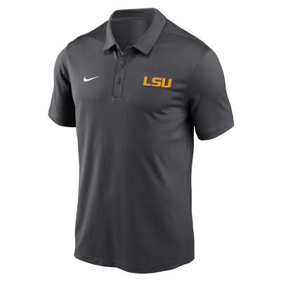 LSU Nike Lockup Franchise Polo ANTHRACITE