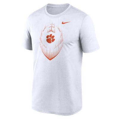 Clemson Nike Legend Football Icon Tee WHITE