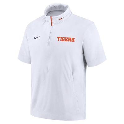 Clemson Nike Sideline Lightweight Coach Jacket WHITE