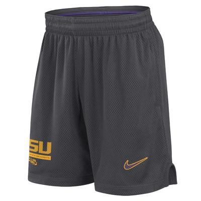 LSU Nike Dri-fit Sideline Mesh Shorts ANTHRACITE