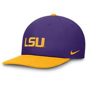  Lsu Nike Pro Dri- Fit Wool Flat Brim Snapback Cap