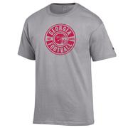  Georgia Champion Circle Helmet Football Distressed Tee