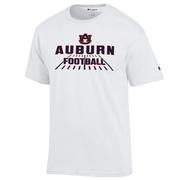  Auburn Champion Wordmark Football Field Tee