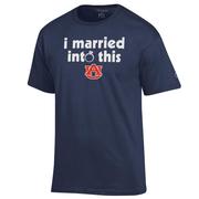  Auburn Champion Women's I Married Into This Tee