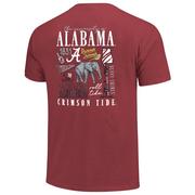  Alabama Image One Campus Poster Pocket Comfort Colors Tee