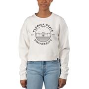  Florida State Uscape Starry Scape Pigment Dye Crop Crew Sweatshirt