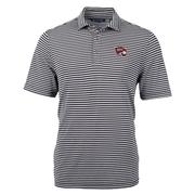  Western Kentucky Vault Cutter & Buck Striped Virtue Eco Pique Polo