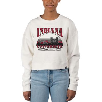 Indiana Uscape Stars Pigment Dye Crop Crew Sweatshirt