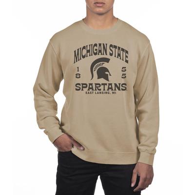 Michigan State Uscape Wild Pigment Dye Crew Sweatshirt