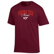  Virginia Tech Champion Arch Alumni Script Tee